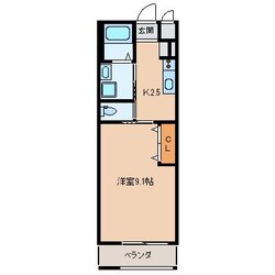 グレースコート陣原の物件間取画像